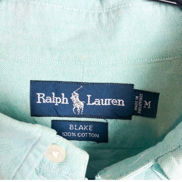 Ralph Lauren Blake Teal Cotton Button Down - Picture 2 of 4